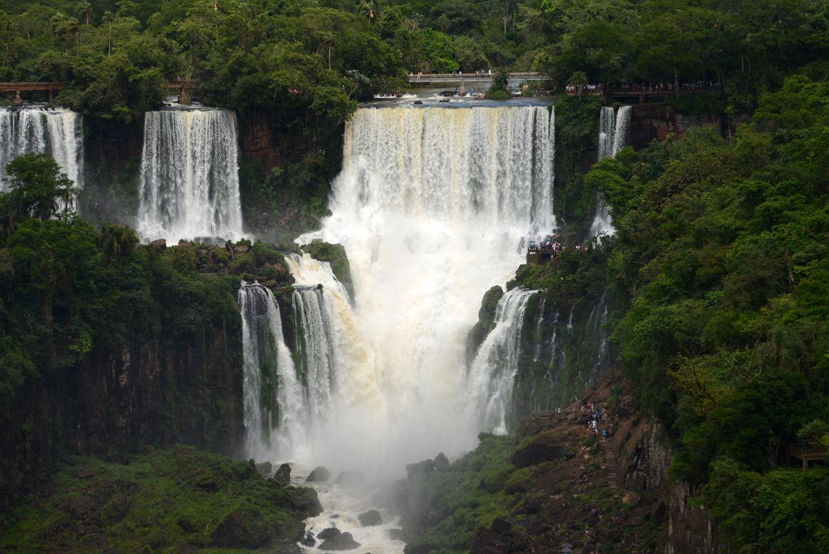 11 Salto Dos Hermanas And Salto Bosetti Argentina Falls Close Up From Hotel Das Cataratas At Brazil Iguazu Falls